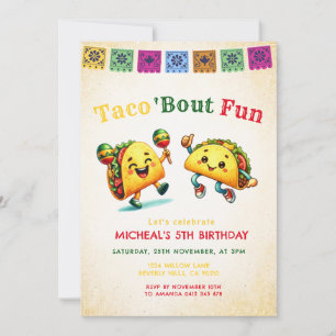 Invitación Cumpleaños Fiesta Mexicana de Taco