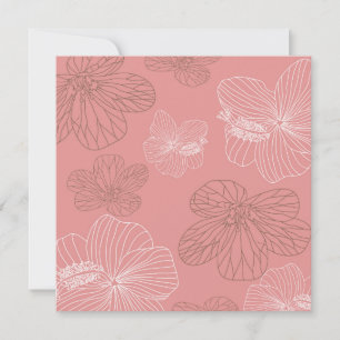 Invitación Cumpleaños Floral Rosa