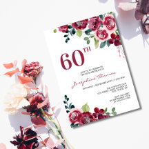Cumpleaños floral verde magenta rosa