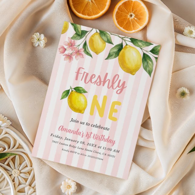 Invitación Cumpleaños Freshly One Limonada Mercado de Granjer (Subido por el creador)
