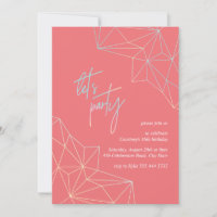 cumpleaños geométrico luminoso y colorido moderno