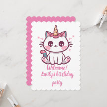 Cumpleaños Girly Caticorn