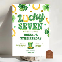 Cumpleaños Glitter Lucky Seven St Patrick