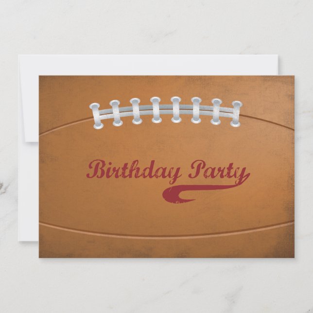 Invitación Cumpleaños Gran Fanático Grunge (Anverso)
