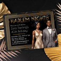 Cumpleaños Harlem Nights Art Deco Afroamericano