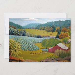 Invitación Cumpleaños hermoso viñedo de granja