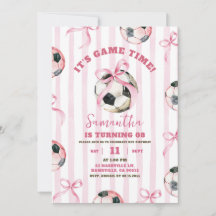 Cumpleaños Hora de Juego de Fútbol Femenino con La