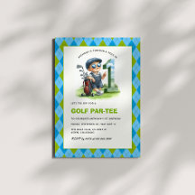 Cumpleaños Hoyo en Uno Golf Par-Tee Niño 1er