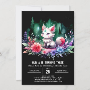 Invitación Cumpleaños imprimible de lobo encantado
