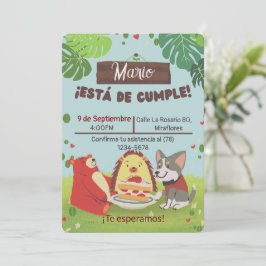 Invitación Cumpleaños Infantil para niño- Fiesta