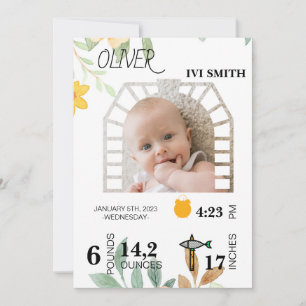 Invitación Cumpleaños Instantáneo Minimalista Moderno Cumplea