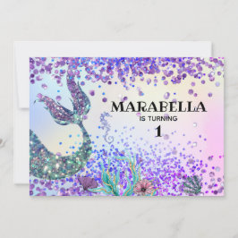 Invitación *~* Cumpleaños mágico arcoiris de la sirvienta