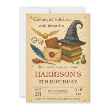 Cumpleaños Mágico de Brujas y Hechiceros