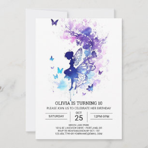 Invitación Cumpleaños mágico de la historia de hadas