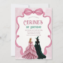 Invitación Cumpleaños Mágico de Niña Brujas Parte
