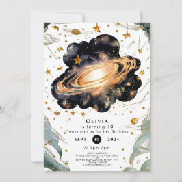 Invitación Cumpleaños mágico del espacio infantil