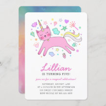 Cumpleaños mágico lindo de Caticorn el |