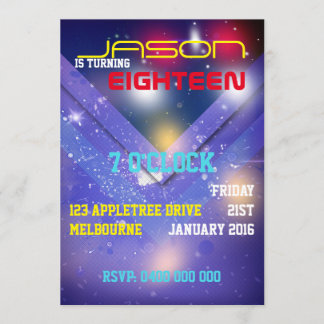 INVITACIÓN CUMPLEAÑOS MASCULINO