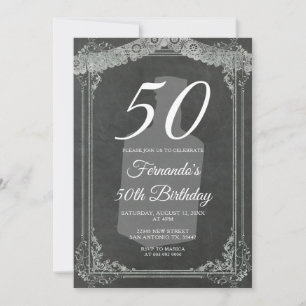 Invitación Cumpleaños mexicano número 50 Fiesta de Tequila Pi