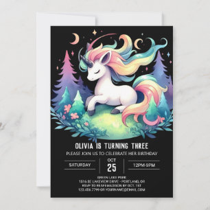 Invitación Cumpleaños minimalista de Caballo