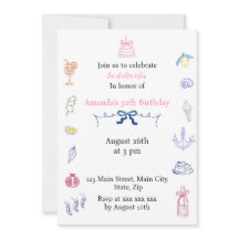 Cumpleaños minimalista italiano lindo