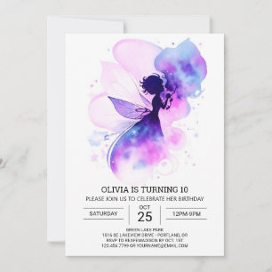 Invitación Cumpleaños moderno de Boho Fairy