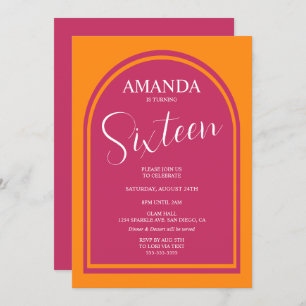 Invitación Cumpleaños moderno para cualquier edad