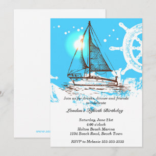 Invitación Cumpleaños Náutico