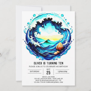 Invitación Cumpleaños Náutico Imprimible