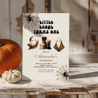 Invitación Cumpleaños Neutral de Ghoul