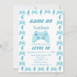 Invitación Cumpleaños número 10 del niño | Fiesta de videojue