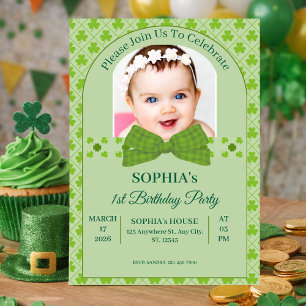 Invitación Cumpleaños número 1 del Día de San Patricio
