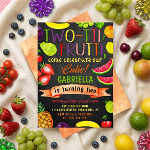 Invitación Cumpleaños número 2 de Two-tti Frutti