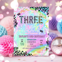Cumpleaños número 3 de Little Miss Threenage Rainb