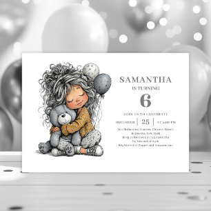 Invitación Cumpleaños número 4 de la niña caprichosa Fiesta d