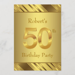 Invitación Cumpleaños número 50 de Mens