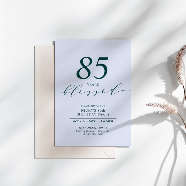 Invitación Cumpleaños número 80 amado | Fiesta de cumpleaños  (Subido por el creador)