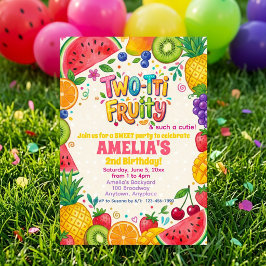 Invitación Cumpleaños número dos de Two-tti Fruity