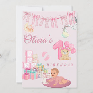 Invitación cumpleaños número uno