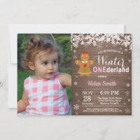 Cumpleaños número uno de Winter Onederland Rustic 