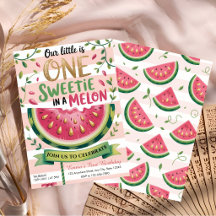 Cumpleaños número uno en un Melón