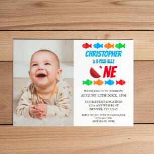 Invitación Cumpleaños O-Fish-Ally Uno Pesca 1