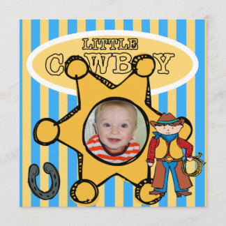 Invitación Cumpleaños occidental vaquero de encargo de la
