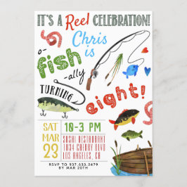 Invitación Cumpleaños Octavo de Pesca