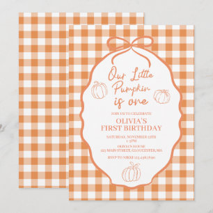 Invitación Cumpleaños Otoñal Caprichoso de Nuestra Pequeña Ca