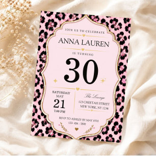Invitación Cumpleaños para Todas las Edades con Estampado de