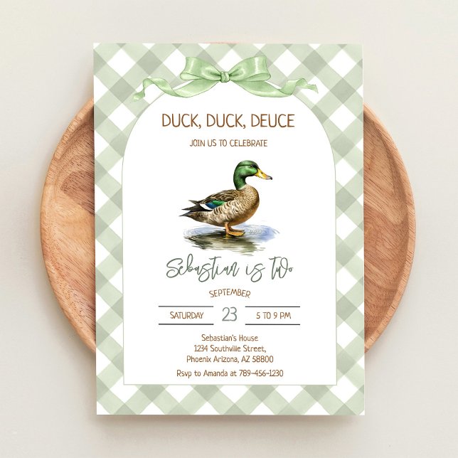 Invitación Cumpleaños Pato Pato Dos Pato Silvestre (Subido por el creador)