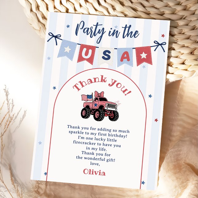 Invitación Cumpleaños Patriótico Rojo Blanco y Azul (Subido por el creador)