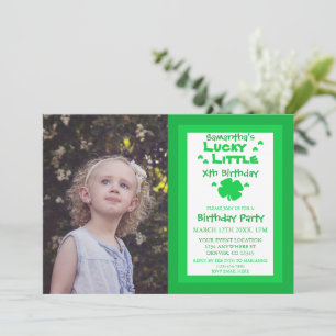Invitación Cumpleaños Pequeño Afortunado