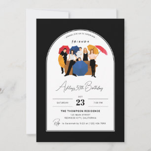 Invitación Cumpleaños personalizable con tema de la serie de